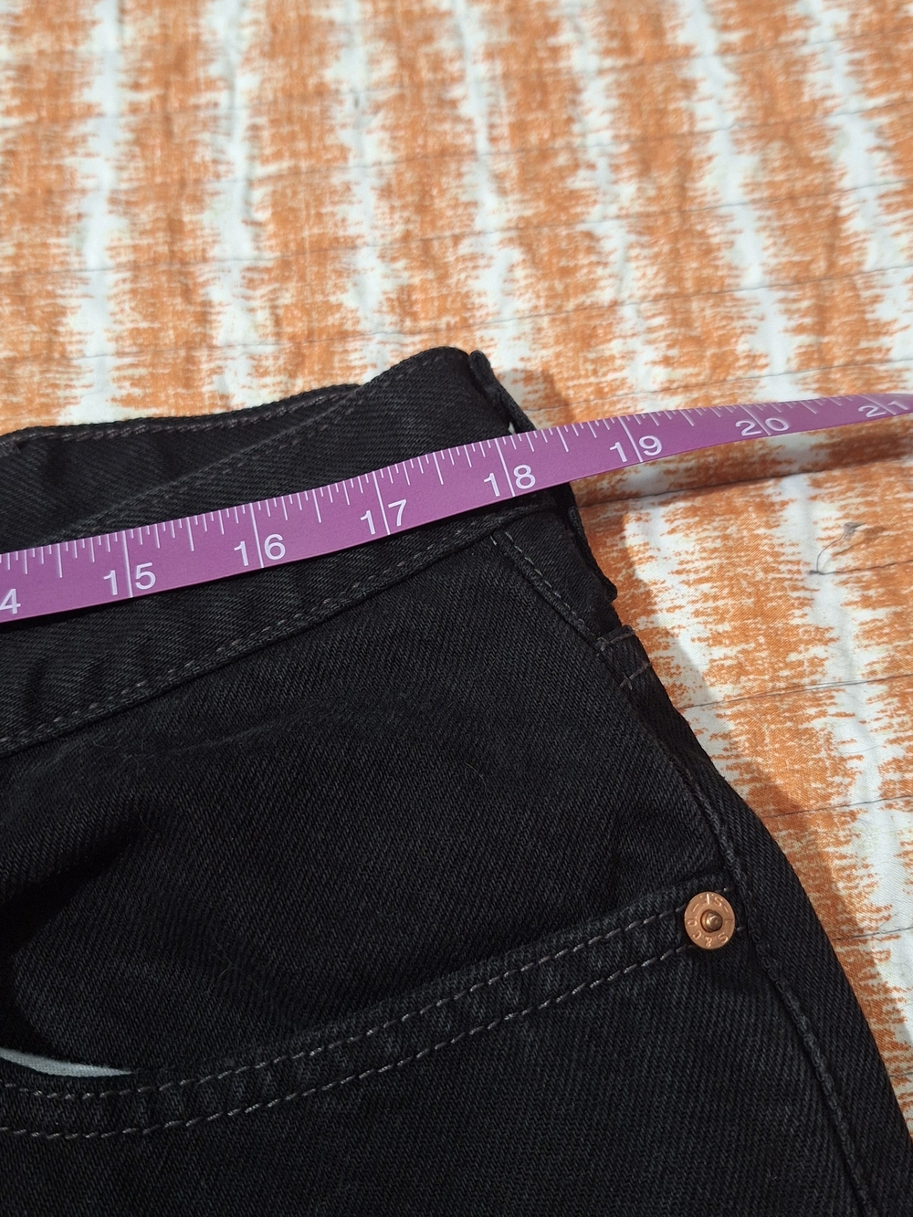 Levi's 100% Cotton Black Straight-Leg Jeans - Picture 5 of 12